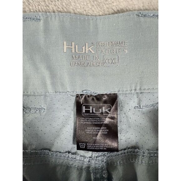 Huk Shorts Mens 3XL Blue Performance Fishing - Picture 8 of 13